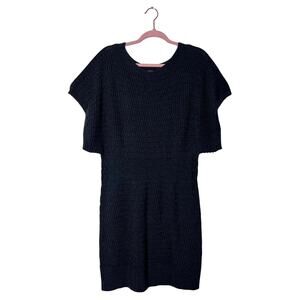 Silvia Novelli‎ Noba Gray Merino Wool Blend Knit Dress Made in Italy Size L